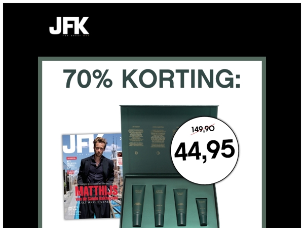 1 jaar JFK + gratis EAVE Skincare Set
