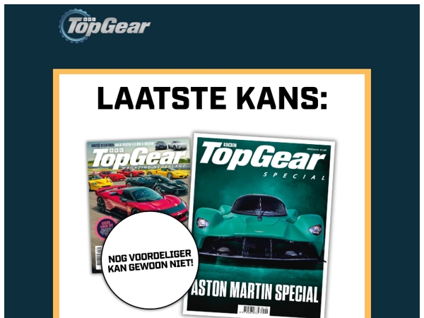 Laatste kans: 12 x TopGear + Aston Martin Special