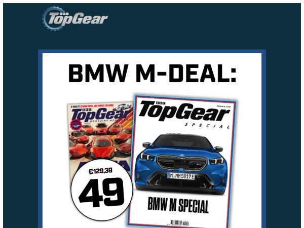 1 jaar TopGear + BMW M Special cadeau