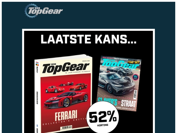 ⏳ Dagdeal bijna weg: TopGear + Bookazine