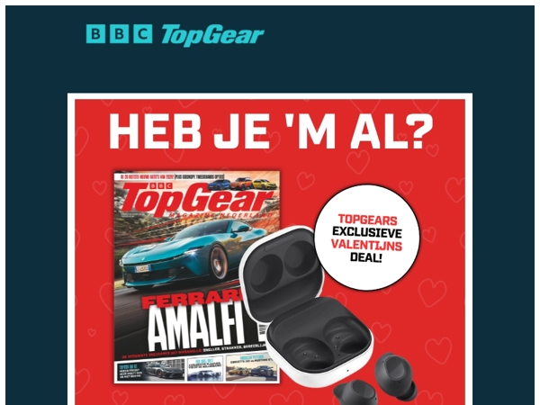 ❤️ Heb jij de TopGear-deal al gescoord?