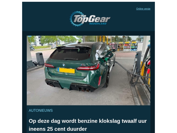 Op deze dag wordt benzine klokslag twaalf uur ineens 25 cent duurder