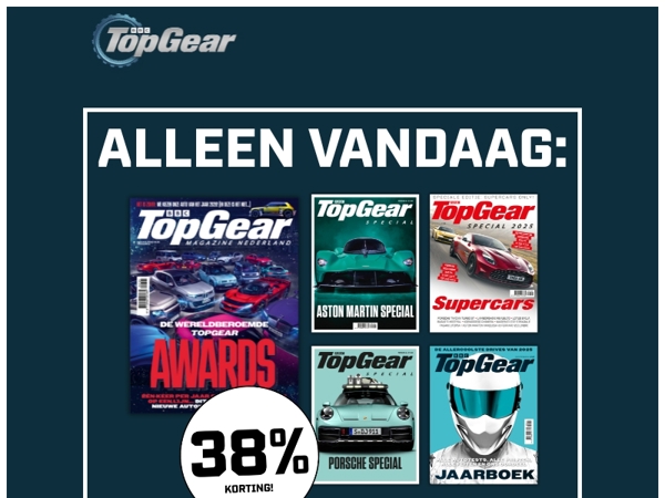 Alleen vandaag: 38% korting op TopGear Compleet