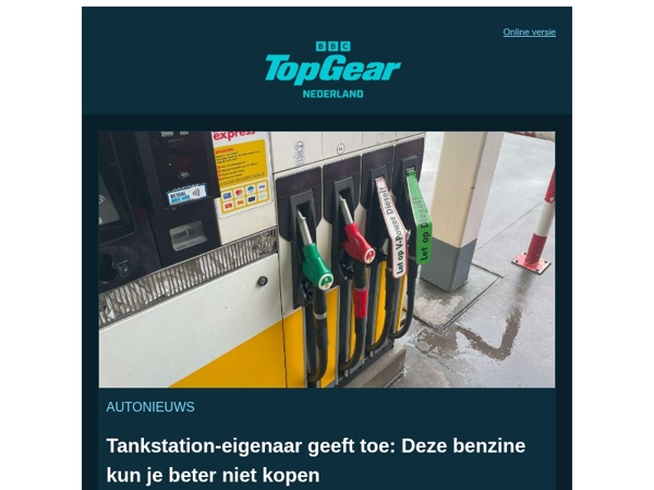 'Koop deze benzine niet', aldus een tankstation-eigenaar