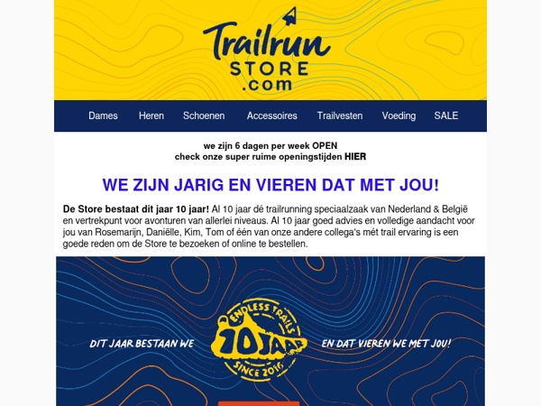 We zijn JARIG en vieren dat met jou!