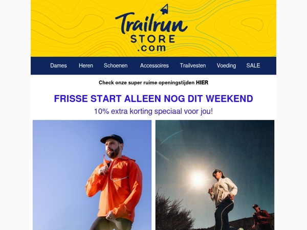 FRISSE START laatste weekend met 10% extra korting