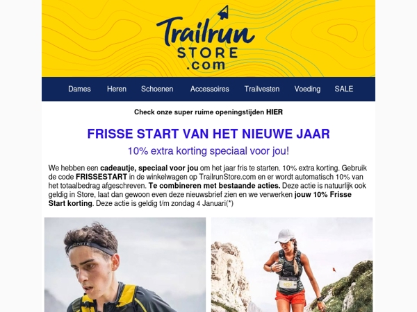 FRISSE START van het nieuwe jaar met 10% extra korting