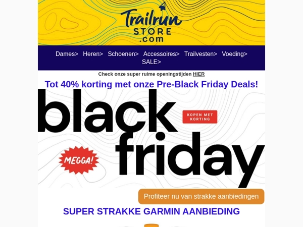 TOT 40% KORTING met onze Pre-Black Friday Deals!