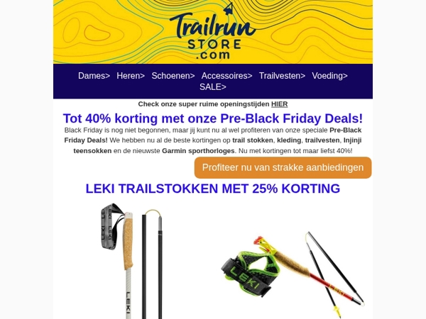 Tot 40% korting met onze Pre-Black Friday Deals!