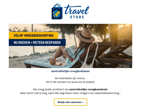 Pak je voordeel met onze vroegboekdeals!