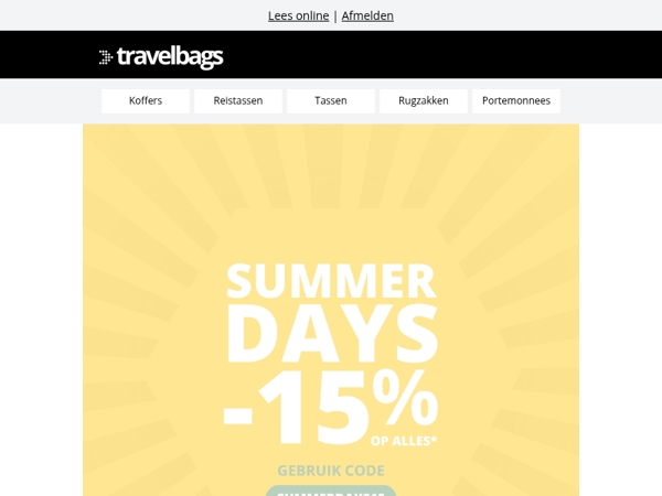 🚨 15% korting op alles!