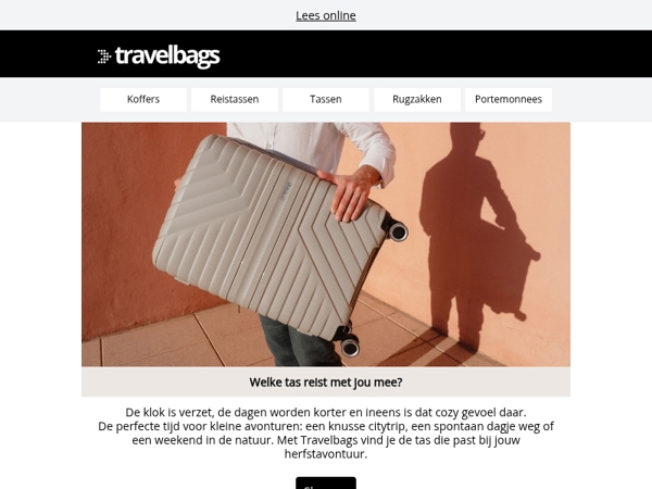 👜 Welke tas reist met jou mee?