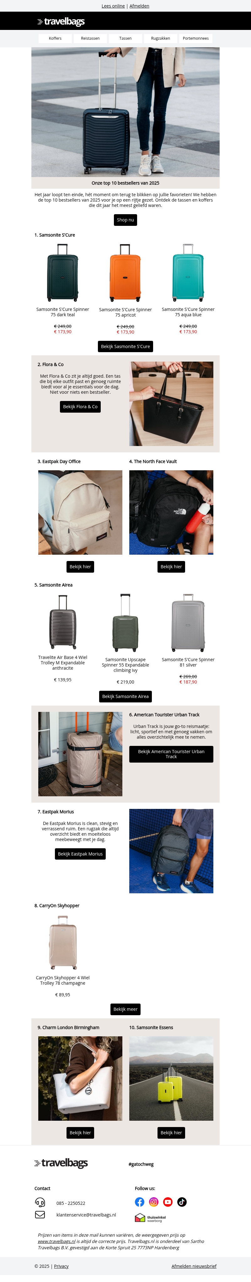๐ Onze top 10 bestsellers van 2025 ๐ Onze top 10 bestsellers van 2025
