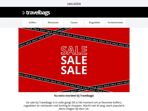 ‼️ SALE bij Travelbags