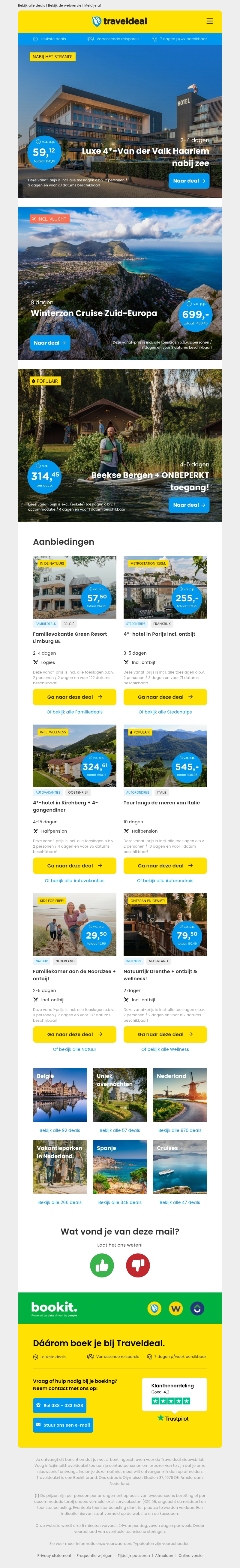 Van der Valk Haarlem nabij het strand v.a. 60 | 8-daagse winterzon cruise Zuid-Europa v.a. 699 Van der Valk Haarlem nabij het strand v.a. 60 | 8-daagse winterzon cruise Zuid-Europa v.a. 699