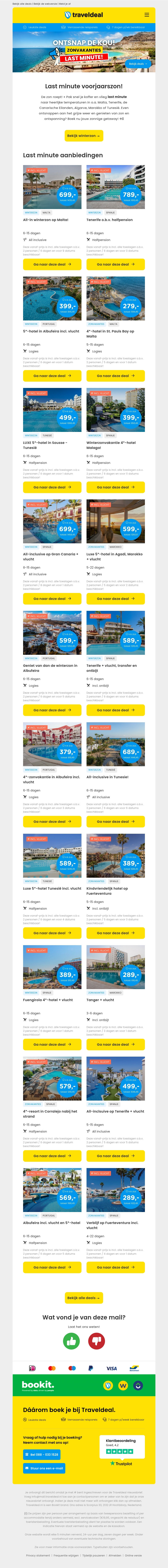 Even weg uit de kou? Pak nu jouw last minute voorjaarszon v.a. 279 p.p.! ☀️ Even weg uit de kou? Pak nu jouw last minute voorjaarszon v.a. 279 p.p.! ☀️