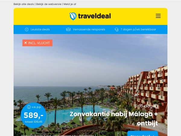 FLASHDEAL! ⚡ 3 dgn all-inclusive de Bonte Wever 159 | Trendy Boutique hotel Düsseldorf v.a. 34,50 p.p.!