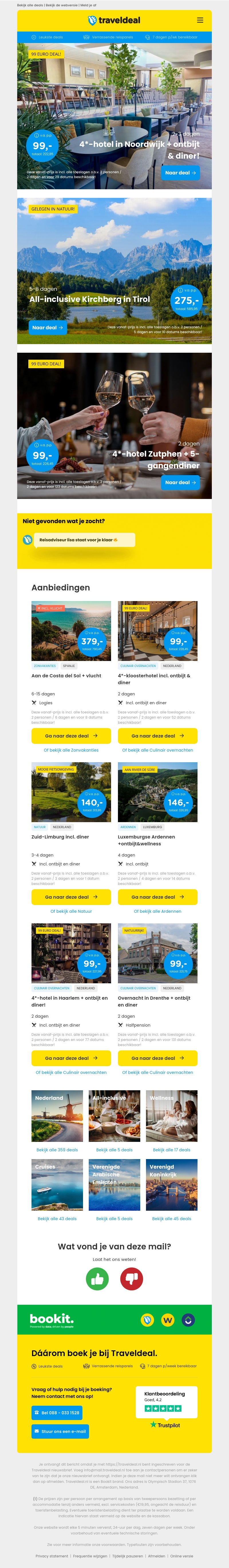 4*-hotel in Noordwijk + ontbijt & diner! v.a. €99 per persoon & meer 4*-hotel in Noordwijk + ontbijt & diner! v.a. €99 per persoon & meer
