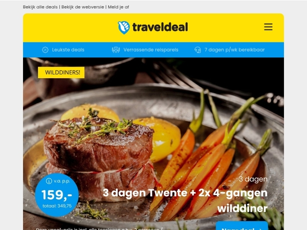 Populair! 🔥 3 dgn Twente + 2 x 4-gangen wilddiner v.a. 159 | 8-daagse MSC cruise Spanje & Madeira v.a. 809 p.p.!