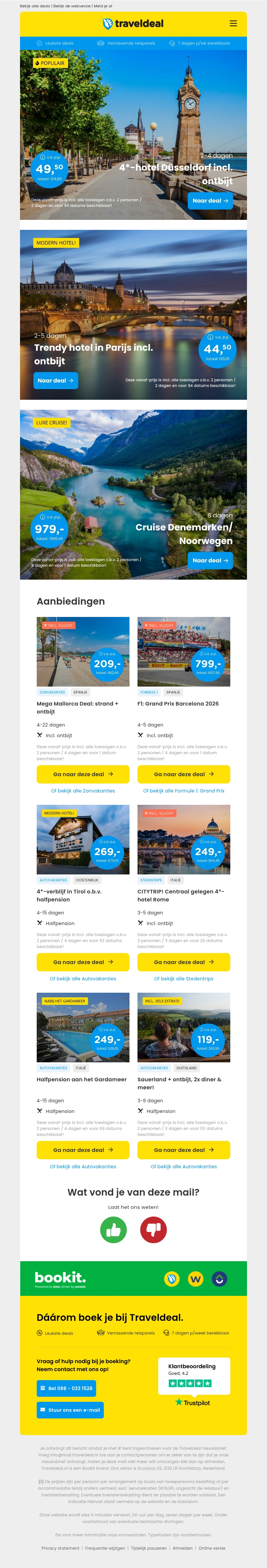 Super Deal! ⚡️ Hilton Düsseldorf + ontbijt v.a. 49,50 | Trendy 4*-hotel Parijs + ontbijt 44,50 p.p.! Super Deal! ⚡️ Hilton Düsseldorf + ontbijt v.a. 49,50 | Trendy 4*-hotel Parijs + ontbijt 44,50 p.p.!