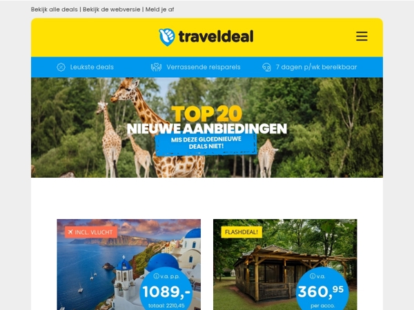 Top 20 nieuwe aanbiedingen! 💎 Cruise Italië & Griekenland | Beekse Bergen | Callantsoog & meer!