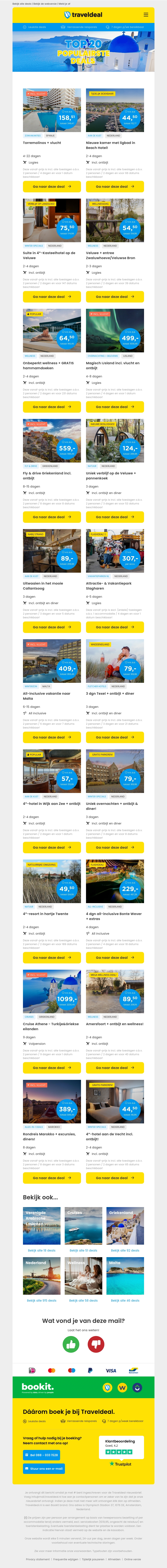 ๐๐๐ ๐๐ van de Week! ๐ Torremolinos v.a. 153 | Beach Hotel Cape Helius + ontbijt v.a. 44,50 | Suite 4*-Kasteelhotel de Veluwe v.a. 75,50 p.p.! ๐๐๐ ๐๐ van de Week! ๐ Torremolinos v.a. 153 | Beach Hotel Cape Helius + ontbijt v.a. 44,50 | Suite 4*-Kasteelhotel de Veluwe v.a. 75,50 p.p.!