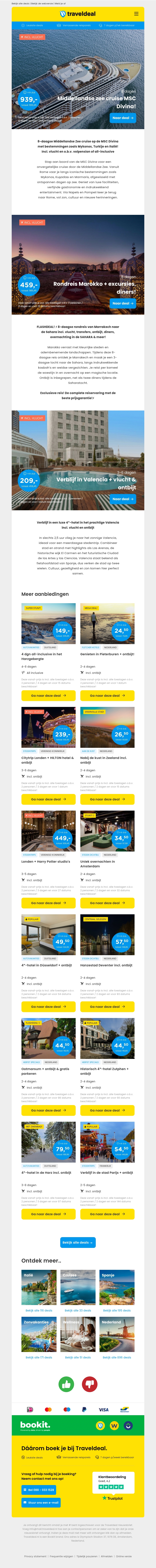 Pak je voordeel! 💰 8-daagse Middellandse Zee cruise €939 | Rondreis Marokko €459 | Stedentrip Valencia €209! Pak je voordeel! 💰 8-daagse Middellandse Zee cruise €939 | Rondreis Marokko €459 | Stedentrip Valencia €209!