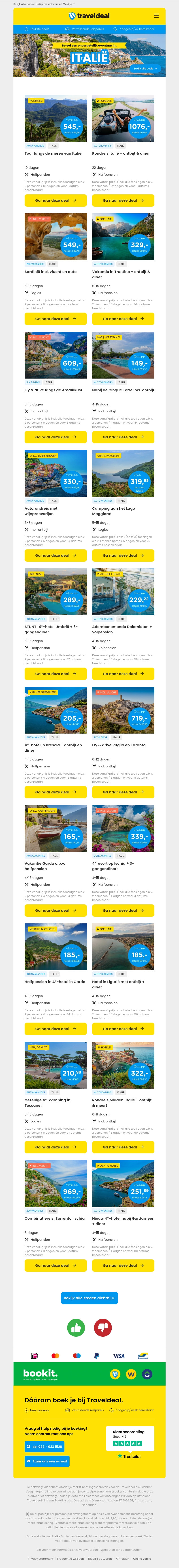 Beleef een onvergetelijk avontuur in: Italië! 🇮🇹 Rondreizen | Zonvakanties | Fly & Drives & meer! Beleef een onvergetelijk avontuur in: Italië! 🇮🇹 Rondreizen | Zonvakanties | Fly & Drives & meer!