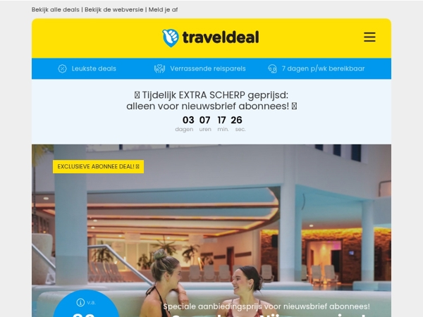 Exclusieve abonnee deal! 🔓 Sanadome Nijmegen + ONBEPERKT entree, ontbijt & MEER v.a. 89 p.p.! 😱