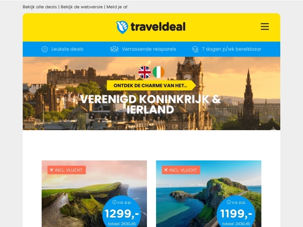 🏰 Schotse schoonheid, Engelse kust & Ierse charme ☘️