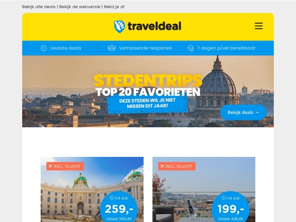 🧳 Pak je koffers: 20 stedentrips die je niet wil missen dit jaar!