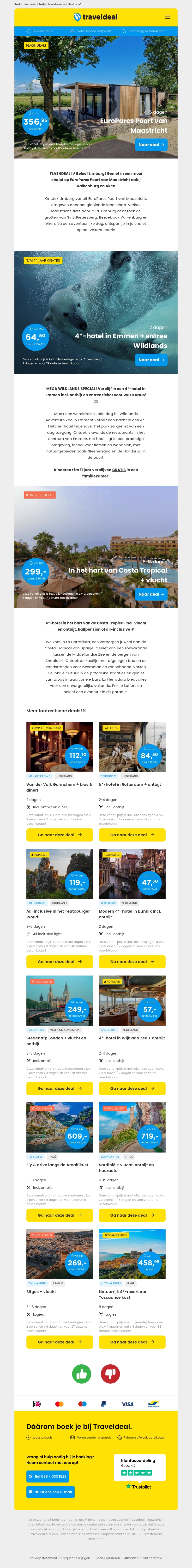 Flashdeals! ⚡ EuroParcs Maastricht v.a. 356,95 per acco | 4*-hotel Emmen + entree Wildlands v.a. 64,50 p.p.! 🐻❄️ Flashdeals! ⚡ EuroParcs Maastricht v.a. 356,95 per acco | 4*-hotel Emmen + entree Wildlands v.a. 64,50 p.p.! 🐻❄️