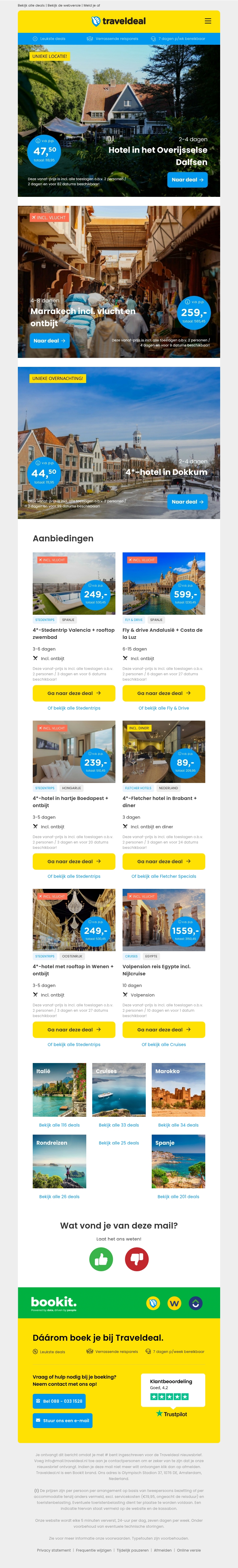 Verblijf op Landgoed Gerner Dalfsen v.a. 47,50 | Stedentrip Marrakech + ontbijt v.a. 259 p.p.! ✨ Verblijf op Landgoed Gerner Dalfsen v.a. 47,50 | Stedentrip Marrakech + ontbijt v.a. 259 p.p.! ✨