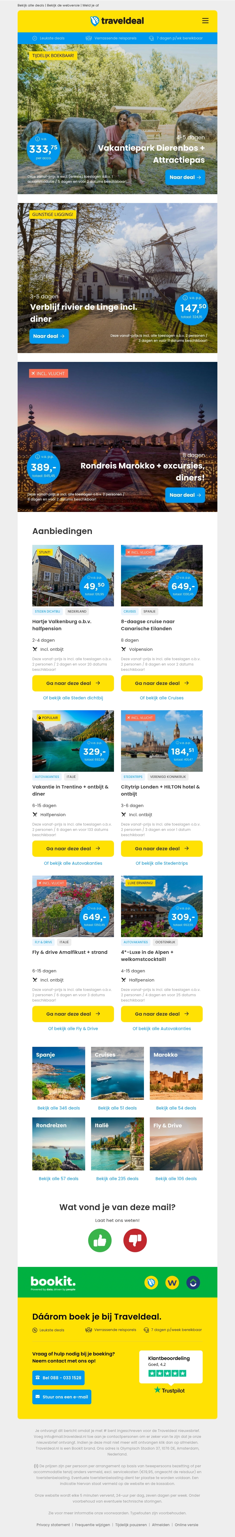 ⏰ NOG 3 DAGEN: Vakantiepark Dierenbos + entree Beekse Bergen v.a. 333,75 | 3 dgn aan rivier de Linge + ontbijt, 2-gangendiner & meer v.a. 147,50 p.p.! ⏰ NOG 3 DAGEN: Vakantiepark Dierenbos + entree Beekse Bergen v.a. 333,75 | 3 dgn aan rivier de Linge + ontbijt, 2-gangendiner & meer v.a. 147,50 p.p.!