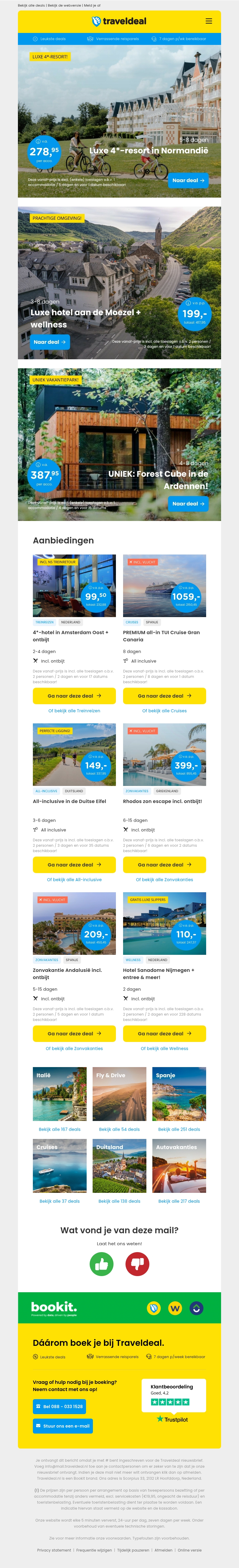NIEUW! 🚨 4*-Resort Normandië v.a. 278,95 per acco | 3 dgn luxe hotel aan de Moezel + wellness v.a. 199 p.p.! NIEUW! 🚨 4*-Resort Normandië v.a. 278,95 per acco | 3 dgn luxe hotel aan de Moezel + wellness v.a. 199 p.p.!