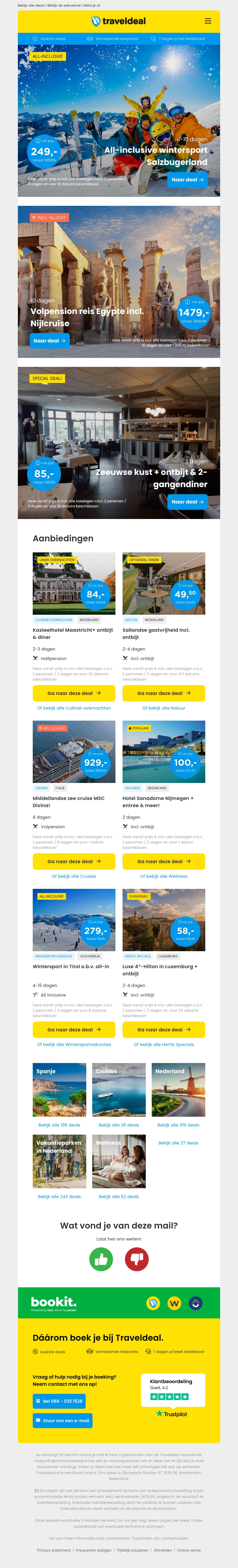 Wintersport Salzburgerland + all-inclusive v.a. 249 | Volpension Nijlcruise Egypte v.a. 1479 p.p.! Wintersport Salzburgerland + all-inclusive v.a. 249 | Volpension Nijlcruise Egypte v.a. 1479 p.p.!