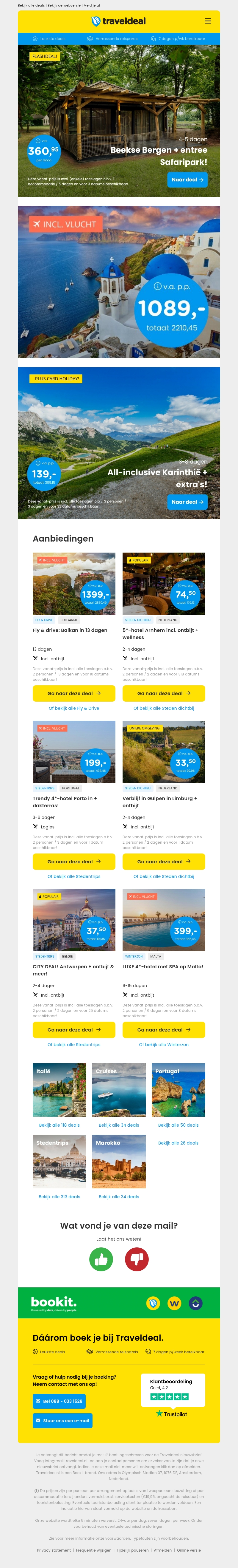 🐯 Lake Resort - Beekse Bergen + onbeperkt toegang v.a. 360,95 | 🚢 9-daagse cruise Italië & Griekenland v.a. 1089 p.p.! 🐯 Lake Resort - Beekse Bergen + onbeperkt toegang v.a. 360,95 | 🚢 9-daagse cruise Italië & Griekenland v.a. 1089 p.p.!