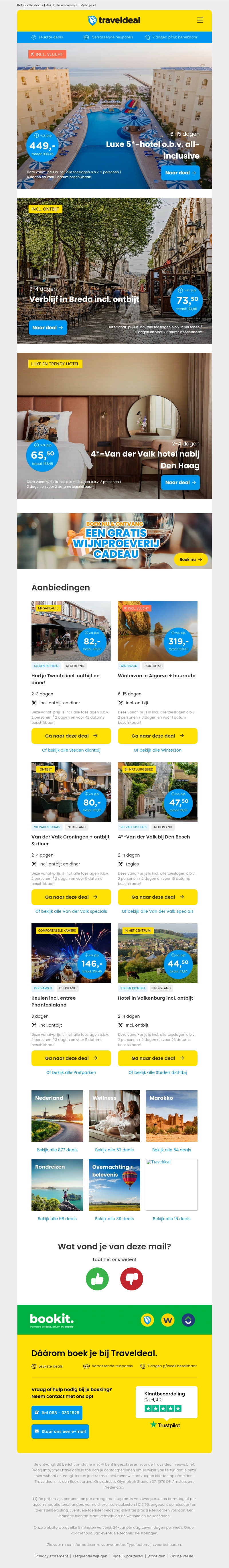 Luxe 5*-hotel o.b.v. all-inclusive v.a. €449 per persoon & meer Luxe 5*-hotel o.b.v. all-inclusive v.a. €449 per persoon & meer