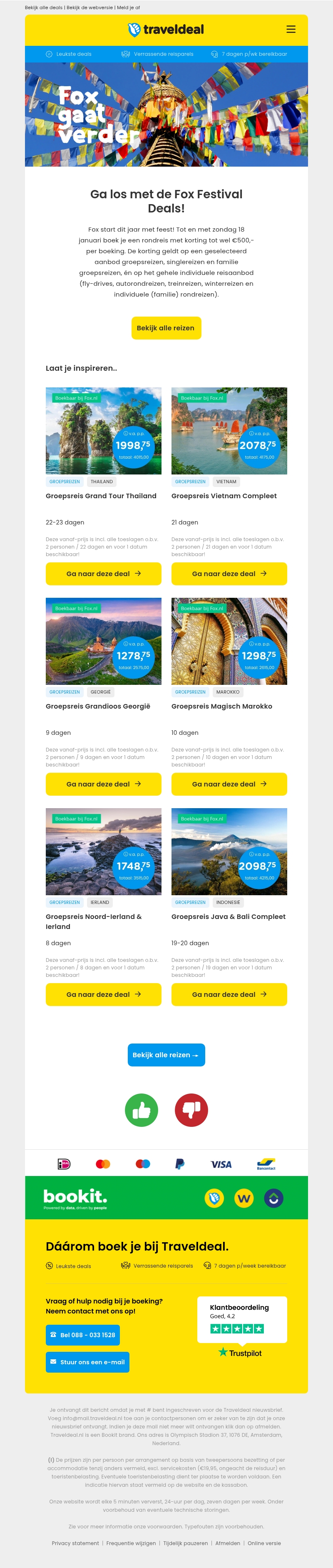 Ga Swingend het nieuwe jaar in met de Fox Festival Deals! Ga Swingend het nieuwe jaar in met de Fox Festival Deals!