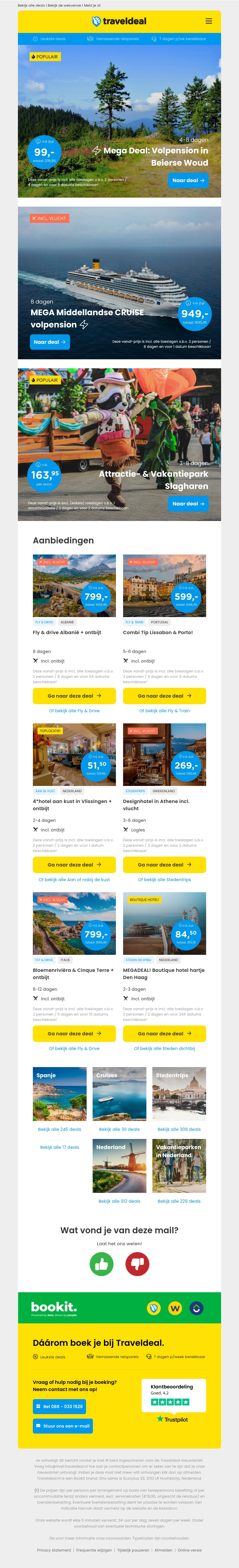 ⚡️SUPER DEAL! ⏰ 4-8 dgn volpension Beierse Woud v.a. 142 | Cruise Valencia, Sardinië, Rome & Toulon v.a. 949 p.p.! ⚡️SUPER DEAL! ⏰ 4-8 dgn volpension Beierse Woud v.a. 142 | Cruise Valencia, Sardinië, Rome & Toulon v.a. 949 p.p.!