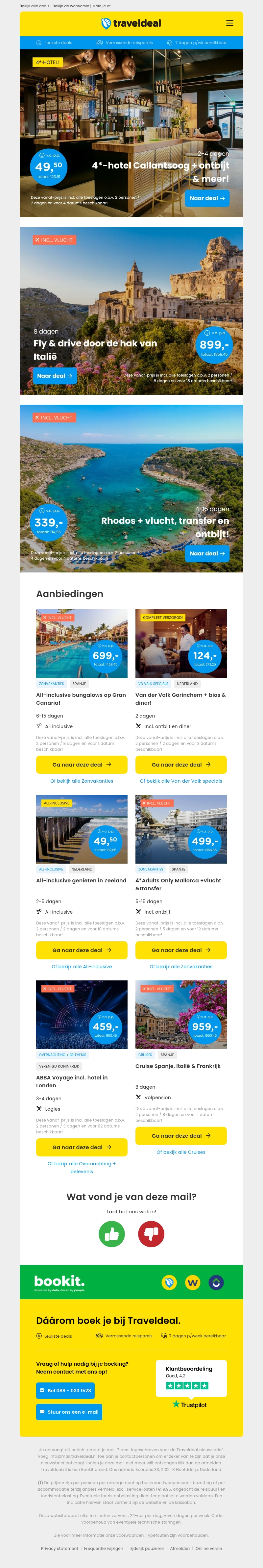 🤩 Luxe 4*-hotel bij Callantsoog + ontbijt v.a. 49,50 | 8-daagse fly & drive Puglia 899 p.p.! 🤩 Luxe 4*-hotel bij Callantsoog + ontbijt v.a. 49,50 | 8-daagse fly & drive Puglia 899 p.p.!