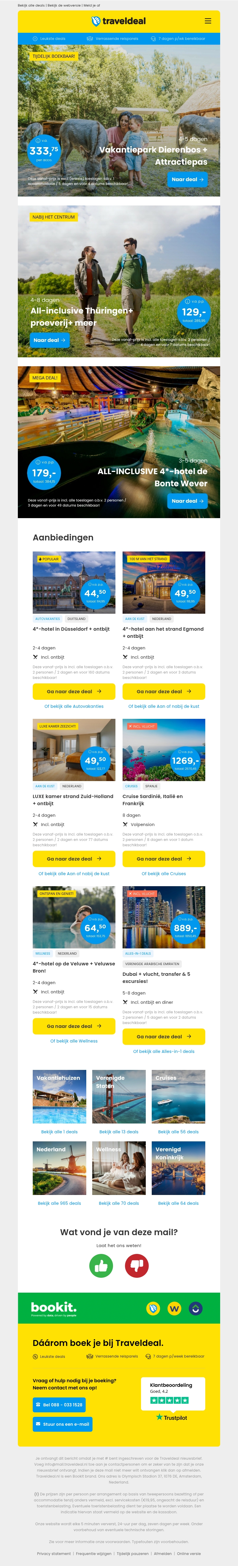 Vakantiepark Dierenbos + ONBEPERKT entree Beekse Bergen v.a. 333,75 | 4 dgn all-inclusive Thüringen v.a. 129 pp! Vakantiepark Dierenbos + ONBEPERKT entree Beekse Bergen v.a. 333,75 | 4 dgn all-inclusive Thüringen v.a. 129 pp!