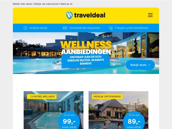 Sneeuw buiten 🌨️, warmte binnen! 🔥 | Top 20 wellness aanbiedingen!