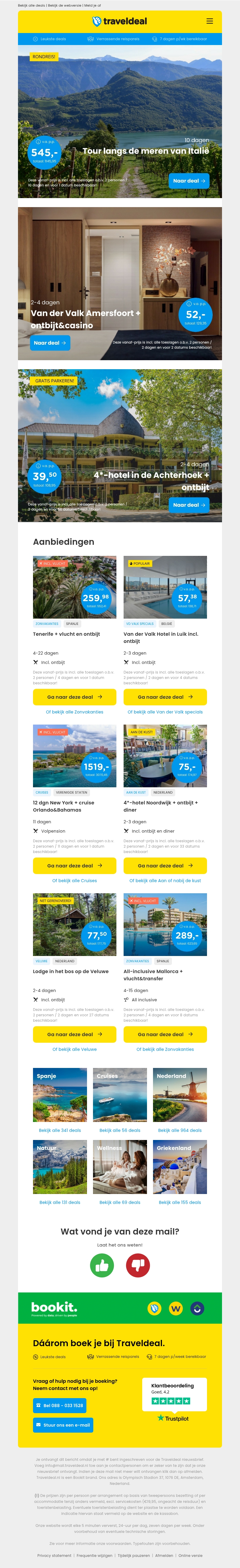 10-daagse tour Italiaanse meren v.a. 545 | VAN DER VALK Amersfoort + LUXE ontbijt casino + GRATIS drankjes v.a. 54 pp! 10-daagse tour Italiaanse meren v.a. 545 | VAN DER VALK Amersfoort + LUXE ontbijt casino + GRATIS drankjes v.a. 54 pp!