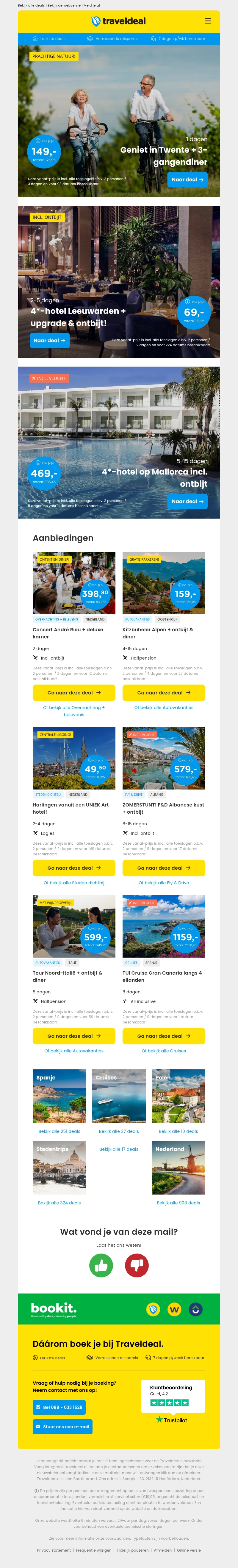 🚲 3 dgn fietsvakantie Twente + 3-gangendiner 149 | Leeuwaden + UPGRADE & ontbijt 69 p.p.! 🚲 3 dgn fietsvakantie Twente + 3-gangendiner 149 | Leeuwaden + UPGRADE & ontbijt 69 p.p.!