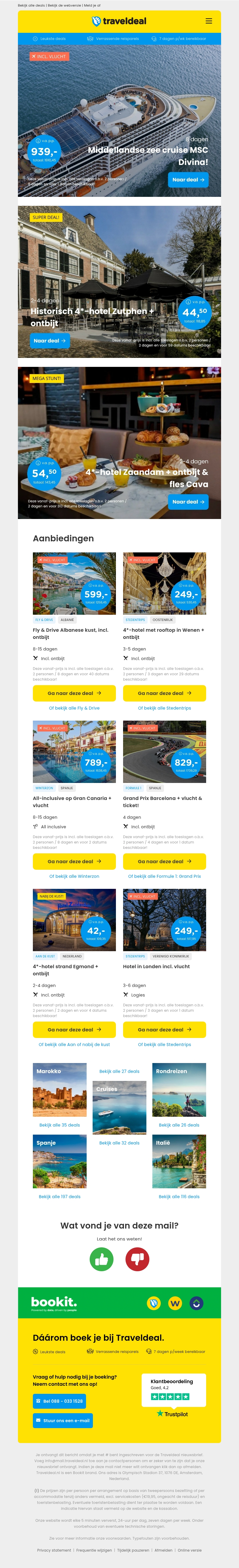 8-daagse Middellandse Zee Cruise v.a. 939 | Historisch 4*-hotel hartje Zutphen v.a. 44,50 p.p.! 8-daagse Middellandse Zee Cruise v.a. 939 | Historisch 4*-hotel hartje Zutphen v.a. 44,50 p.p.!