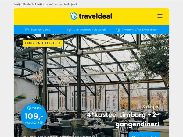 🌟Nieuw! Luxe 4*-kasteelhotel Limburg + ontbijt & diner v.a. 109 | 3 dgn kerstmarkt in Trier + ontbijt 149 p.p.!