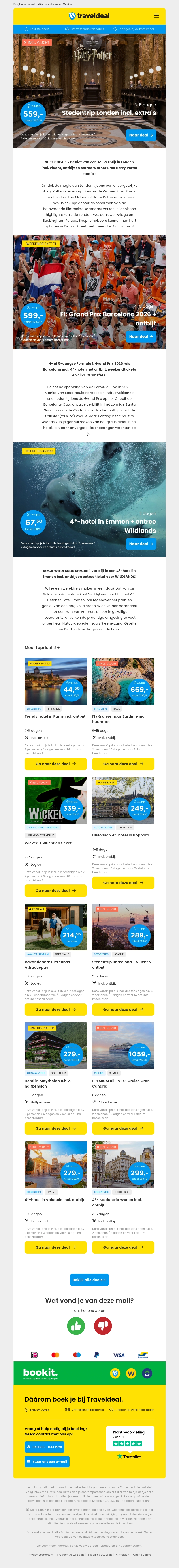 🚀 3 topdeals: Harry Potter, WILDLANDS & Formule 1! 🚀 3 topdeals: Harry Potter, WILDLANDS & Formule 1!