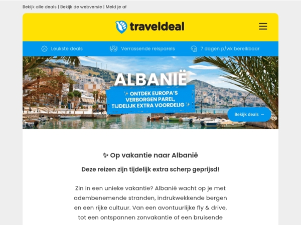 ✨ Ontdek Albanië, Europa’s verborgen parel ✨ – nu met tijdelijk extra voordeel!