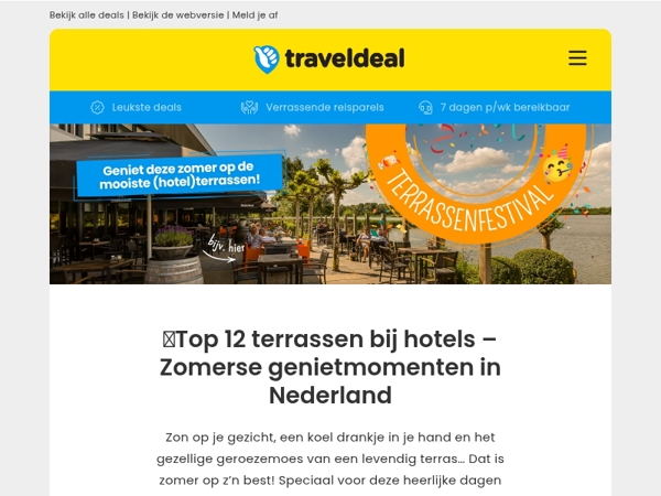 🍹 Hier wil je zitten: de 12 mooiste hotelterrassen van NL ☀️